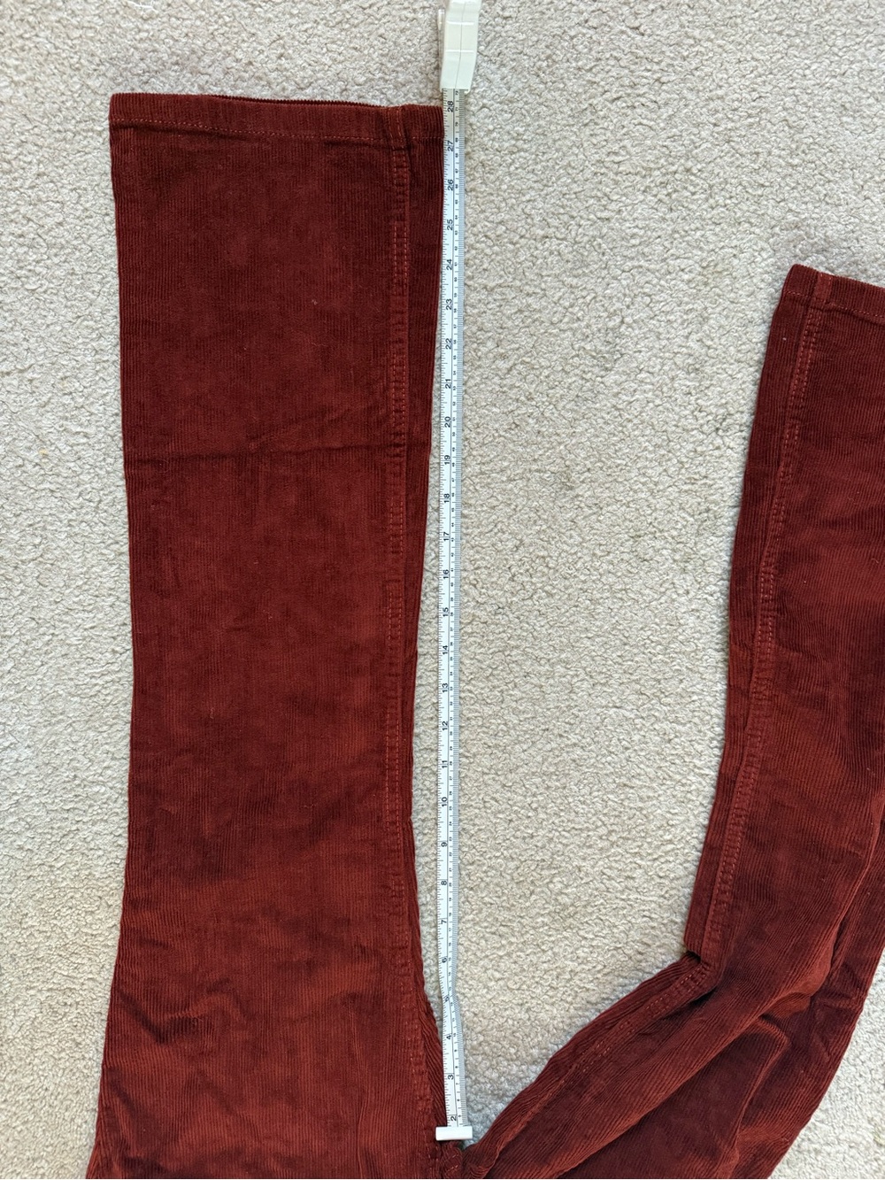 Love Tree Corduroy Overalls in Deep Rust Red - Picture 6 of 7